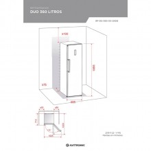 Refrigerador ou Geladeira Com Freezer 622 Litros Elettromec